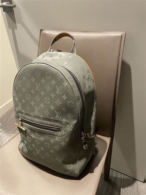 louis vuitton backpack monogram titanium|Louis Vuitton holographic backpack.